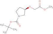 (R)-3-Methoxycarbonylmethoxy-pyrrolidine-1-carboxylic acid tert-butyl ester ee