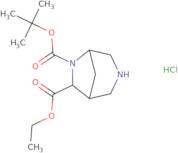 6-tert-Butyl 7-ethyl 3,6-diazabicyclo[3.2.1]octane-6,7-dicarboxylate hydrochloride