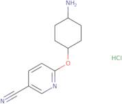 6-[(4-Aminocyclohexyl)oxy]pyridine-3-carbonitrile hydrochloride