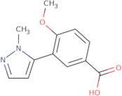 4-Methoxy-3-(1-methyl-1H-pyrazol-5-yl)benzoic acid