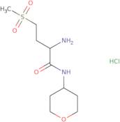 2-Amino-4-methanesulfonyl-N-(oxan-4-yl)butanamide hydrochloride