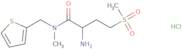 2-Amino-4-methanesulfonyl-N-methyl-N-(thiophen-2-ylmethyl)butanamide hydrochloride