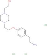 2-(4-{2-[4-(2-Aminoethyl)phenoxy]ethyl}piperazin-1-yl)ethan-1-ol trihydrochloride