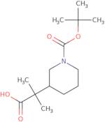 2-{1-[(tert-Butoxy)carbonyl]piperidin-3-yl}-2-methylpropanoic acid