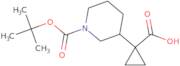 1-{1-[(tert-Butoxy)carbonyl]piperidin-3-yl}cyclopropane-1-carboxylic acid