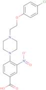 4-{4-[2-(4-Chlorophenoxy)ethyl]piperazin-1-yl}-3-nitrobenzoic acid
