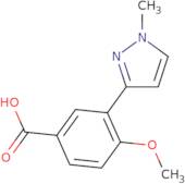 4-Methoxy-3-(1-methyl-1H-pyrazol-3-yl)benzoic acid