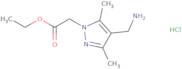 Ethyl 2-[4-(aminomethyl)-3,5-dimethyl-1H-pyrazol-1-yl]acetate hydrochloride