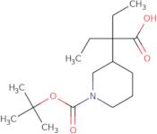 2-{1-[(tert-Butoxy)carbonyl]piperidin-3-yl}-2-ethylbutanoic acid