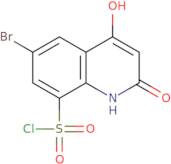 6-Bromo-2-hydroxy-4-oxo-1,4-dihydroquinoline-8-sulfonyl chloride