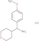 (4-Methoxyphenyl)(oxan-4-yl)methanamine hydrochloride