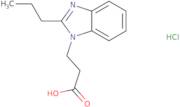 3-(2-Propyl-1H-1,3-benzodiazol-1-yl)propanoic acid hydrochloride