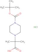 2-{4-[(tert-Butoxy)carbonyl]piperazin-1-yl}-2-methylpropanoic acid hydrochloride