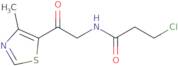 3-Chloro-N-[2-(4-methyl-1,3-thiazol-5-yl)-2-oxoethyl]propanamide