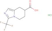 3-(Trifluoromethyl)-5H,6H,7H,8H-imidazo[1,5-a]pyridine-7-carboxylic acid hydrochloride