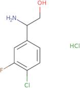 2-Amino-2-(4-chloro-3-fluorophenyl)ethan-1-ol hydrochloride