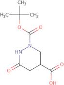 2-[(tert-Butoxy)carbonyl]-6-oxo-1,2-diazinane-4-carboxylic acid