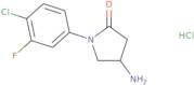 4-Amino-1-(4-chloro-3-fluorophenyl)pyrrolidin-2-one hydrochloride