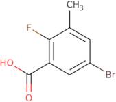 5-Bromo-2-fluoro-3-methylbenzoic acid