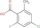 4-Chloro-2-fluoro-6-methylbenzoic acid