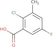 2-Chloro-5-fluoro-3-methylbenzoic acid