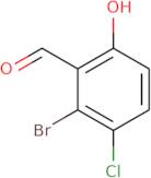 2-Bromo-3-chloro-6-hydroxy-benzaldehyde