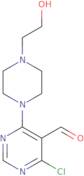 4-Chloro-6-[4-(2-hydroxyethyl)piperazin-1-yl]pyrimidine-5-carbaldehyde