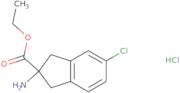 Ethyl 2-amino-5-chloro-2,3-dihydro-1H-indene-2-carboxylate hydrochloride