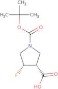 cis-1-(tert-butoxycarbonyl)-4-fluoropyrrolidine-3-carboxylic acid