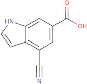 4-Cyano-1H-indole-6-carboxylic acid