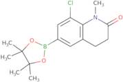 (8-chloro-1-methyl-2-oxo-1,2,3,4-tetrahydroquinolin-6-yl)boronic acid pinacol ester