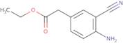 Ethyl 2-(4-amino-3-cyanophenyl)acetate