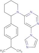4-(1H-Imidazol-1-yl)-6-{2-[4-(propan-2-yl)phenyl]piperidin-1-yl}pyrimidine
