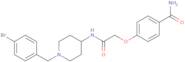 4-[({1-[(4-Bromophenyl)methyl]piperidin-4-yl}carbamoyl)methoxy]benzamide