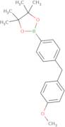 2-{4-[(4-Methoxyphenyl)methyl]phenyl}-4,4,5,5-tetramethyl-1,3,2-dioxaborolane