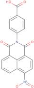 4-{8-Nitro-2,4-dioxo-3-azatricyclo[7.3.1.0,5,13]trideca-1(13),5,7,9,11-pentaen-3-yl}benzoic acid