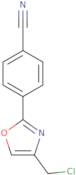 4-[4-(Chloromethyl)-1,3-oxazol-2-yl]benzonitrile