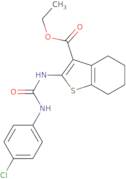 ethyl 2-(((4-chlorophenyl)amino)carbonylamino)-4,5,6,7-tetrahydrobenzo[b]thiophene-3-carboxylate