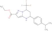 Ethyl 5-(4-isopropylphenyl)-7-(trifluoromethyl)-4,5,6,7-tetrahydropyrazolo[1,5-a]pyrimidine-2-carb…