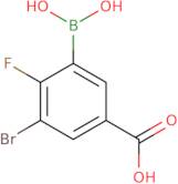 2-Fluoro-3-bromo-5-carboxyphenylboronic acid