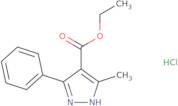 Ethyl 3-methyl-5-phenyl-1H-pyrazole-4-carboxylate hydrochloride