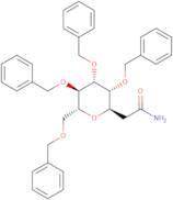 2-((2R,3R,4R,5R,6R)-3,4,5-tris(benzyloxy)-6-((benzyloxy)methyl)tetrahydro-2H-pyran-2-yl)acetamide