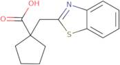 1-(1,3-Benzothiazol-2-ylmethyl)cyclopentane-1-carboxylic acid