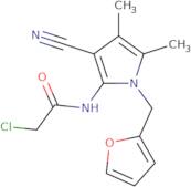 2-Chloro-N-[3-cyano-1-(furan-2-ylmethyl)-4,5-dimethyl-1H-pyrrol-2-yl]acetamide