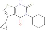 3-Cyclohexyl-5-cyclopropyl-2-sulfanyl-3H,4H-thieno[2,3-d]pyrimidin-4-one