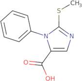 2-(Methylsulfanyl)-1-phenyl-1H-imidazole-5-carboxylic acid