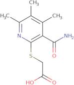 2-[(3-Carbamoyl-4,5,6-trimethylpyridin-2-yl)sulfanyl]acetic acid