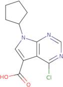 4-Chloro-7-Cyclopentyl-7h-Pyrrolo[2,3-D] Pyrimidine-5-Carboxylic Acid