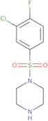 1-(3-Chloro-4-fluorobenzenesulfonyl)piperazine