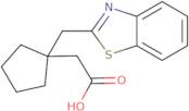 2-[1-(1,3-Benzothiazol-2-ylmethyl)cyclopentyl]aceticacid